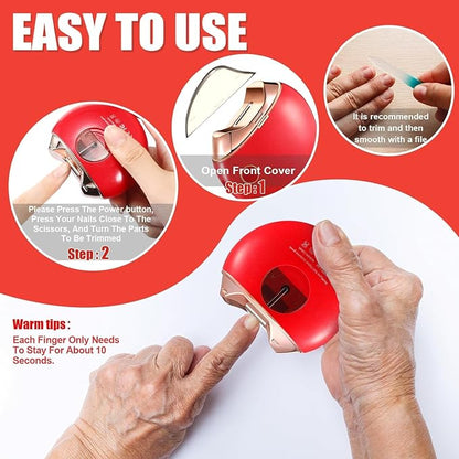 Portable Electric Nail Clipper Trim, Smooth & Groom Your Nails Effortlessly!