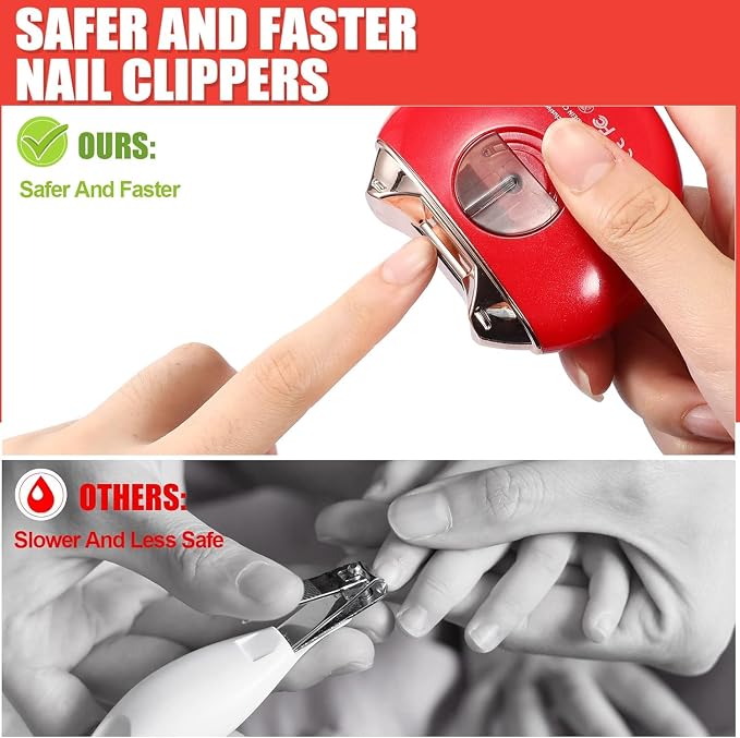 Portable Electric Nail Clipper Trim, Smooth & Groom Your Nails Effortlessly!