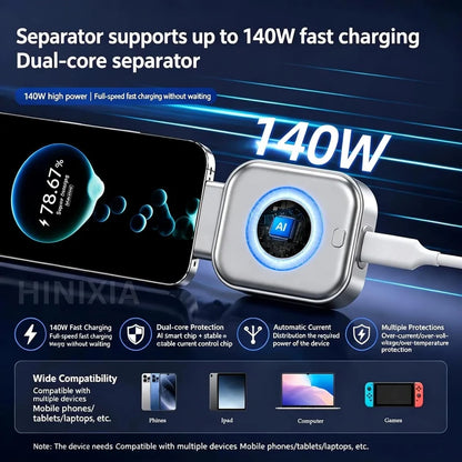 Auto Eject Charging Separator ⚡ Tangle-Free • Fast • Safe • Auto Disconnect