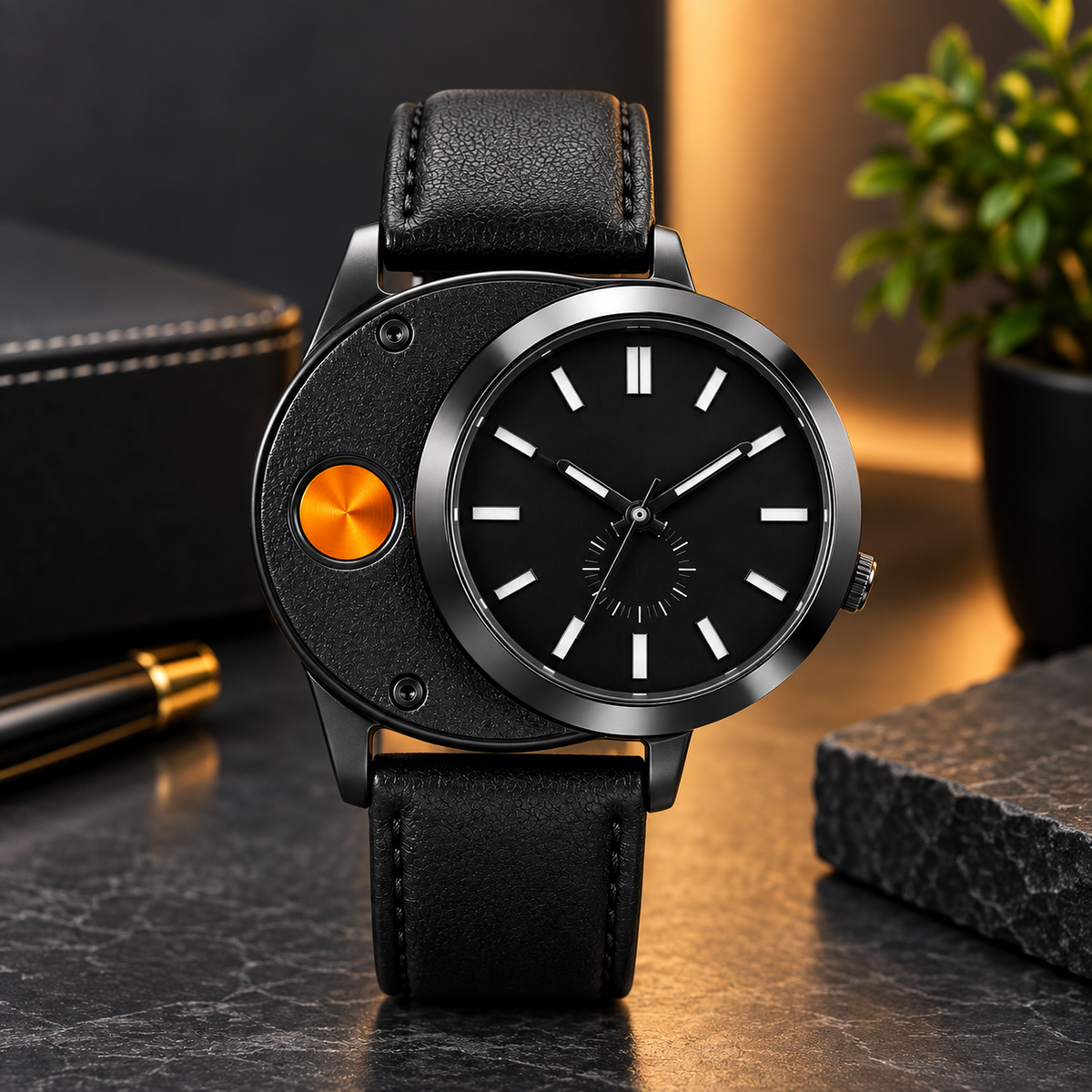 New Military USB Lighter Watch Men's