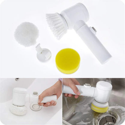 Cleaning Powerful Electric Brush (5-in-1) – فرشاة تنظيف كهربائية قوية – تنظيف بدون مجهود