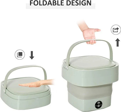 Foldable Mini Laundry Machine Portable Washing Machine for Travel & Home