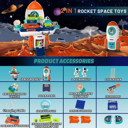 Rocket Space Toys for Kids | Educational Space Shuttle Playset & STEM Toys UAE