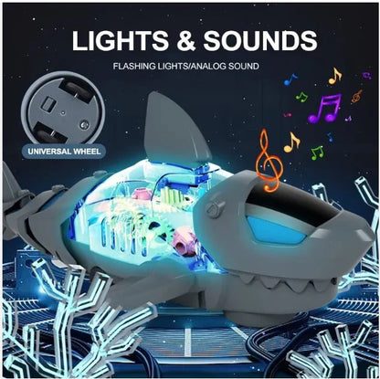 Universal Shark Toy with Light | LED Musical Swimming Shark Toy for Kids UAE 🦈💡